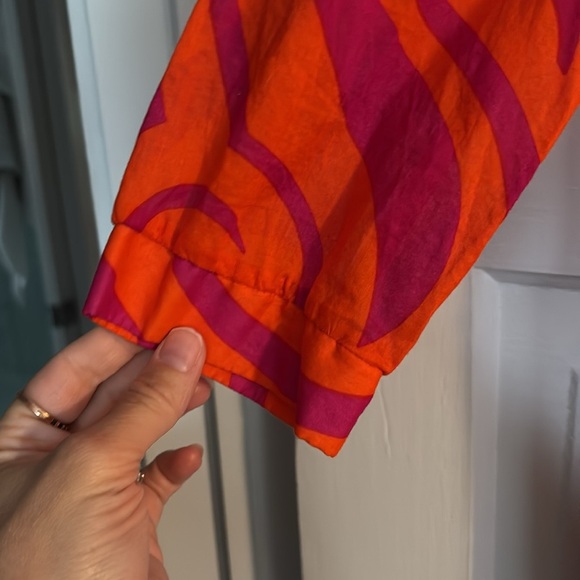 La Roque Vibrant Orange and Pink Dress - Picture 4 of 5